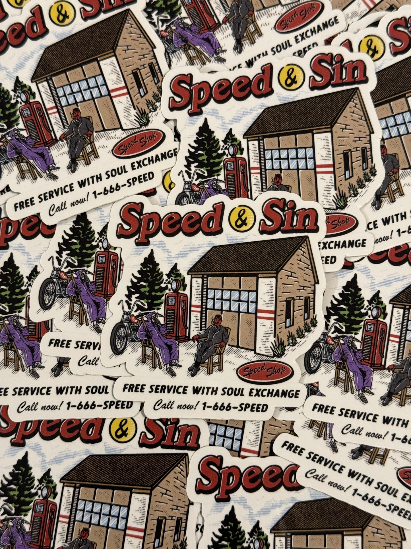 Speed Shop Sticker
